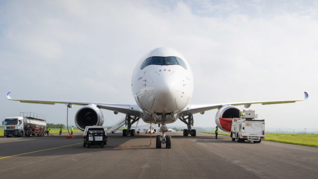 A350-1000 concluye pruebas de combustible