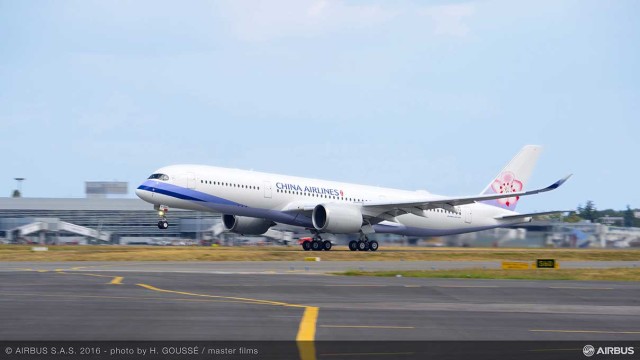 China Airlines se convierte en nuevo operador del A350