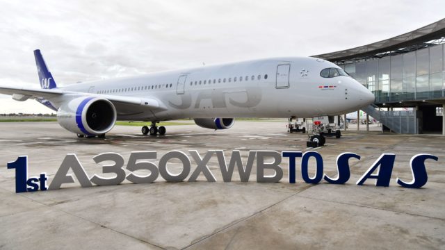 SAS Airlines recibe su primer A350 XWB