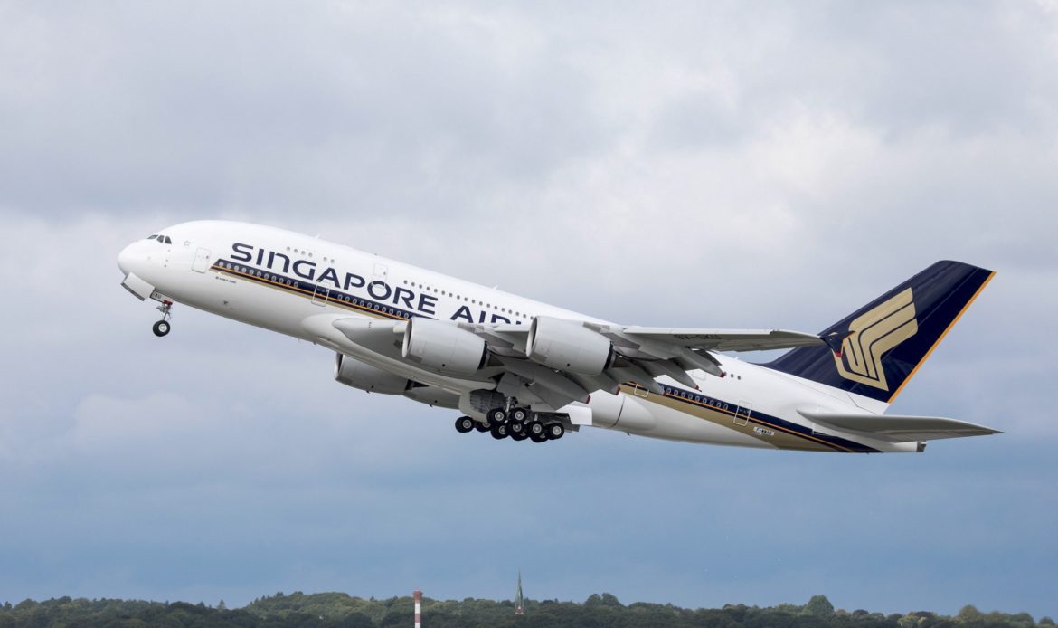 A380 de Singapore Airlines realiza vuelo para trabajos de mantenimiento