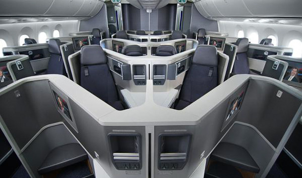 American Airlines presume nuevos interiores en su Boeing 787.