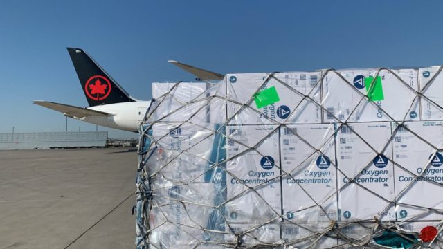 Air Canada se une a los esfuerzos de ayuda a la India transportando suministros médicos por COVID-19