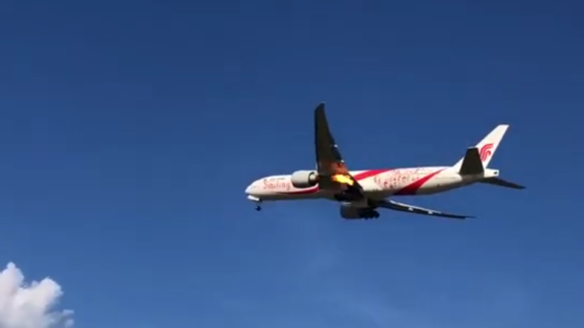 Vuelo de Air China regresa al aeropuerto por fuego en motor al despegue
