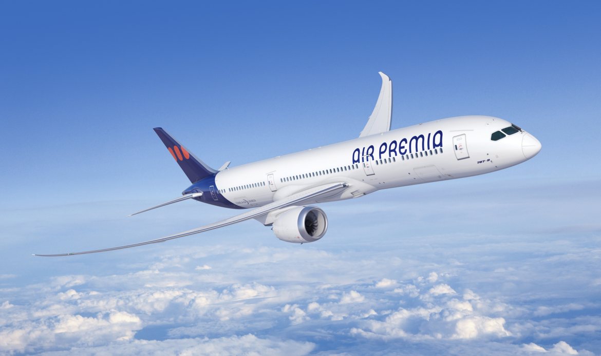 Air Premia inicia servicios comerciales con equipos Boeing 787 Dreamliner