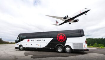 Air Canada inaugura su servicio de conexión terrestre vía autobús