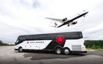 Air Canada inaugura su servicio de conexión terrestre vía autobús