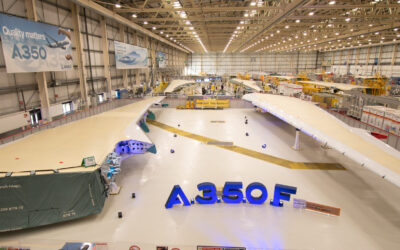 Airbus finaliza la fabricación de alas para su A350 de carga