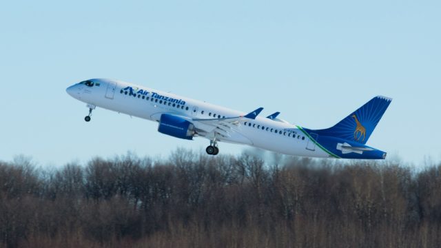 Air Tanzania dejará en tierra a sus A220 por problemas en sus motores