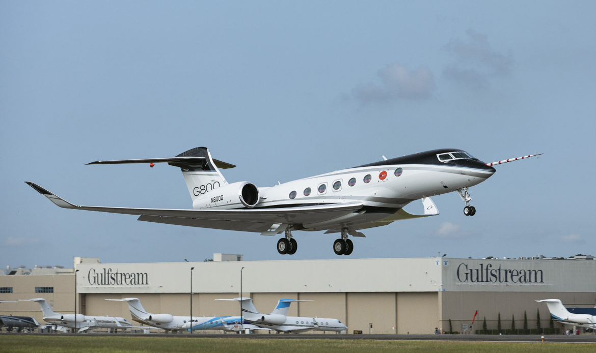 Gulfstream realiza primer vuelo de G800