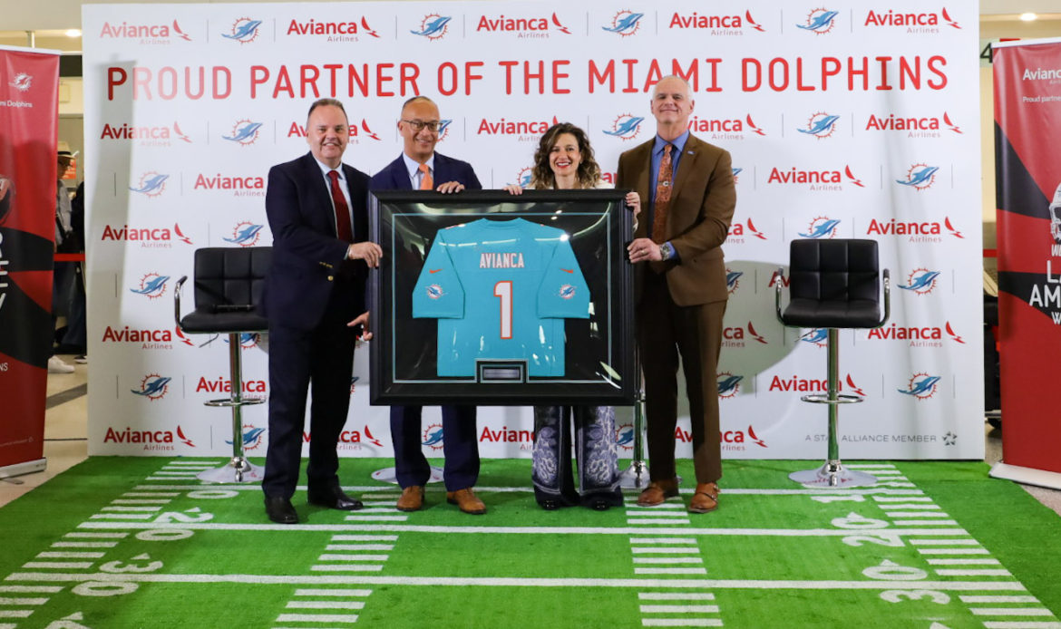 Avianca y los Miami Dolphins firman colaboración