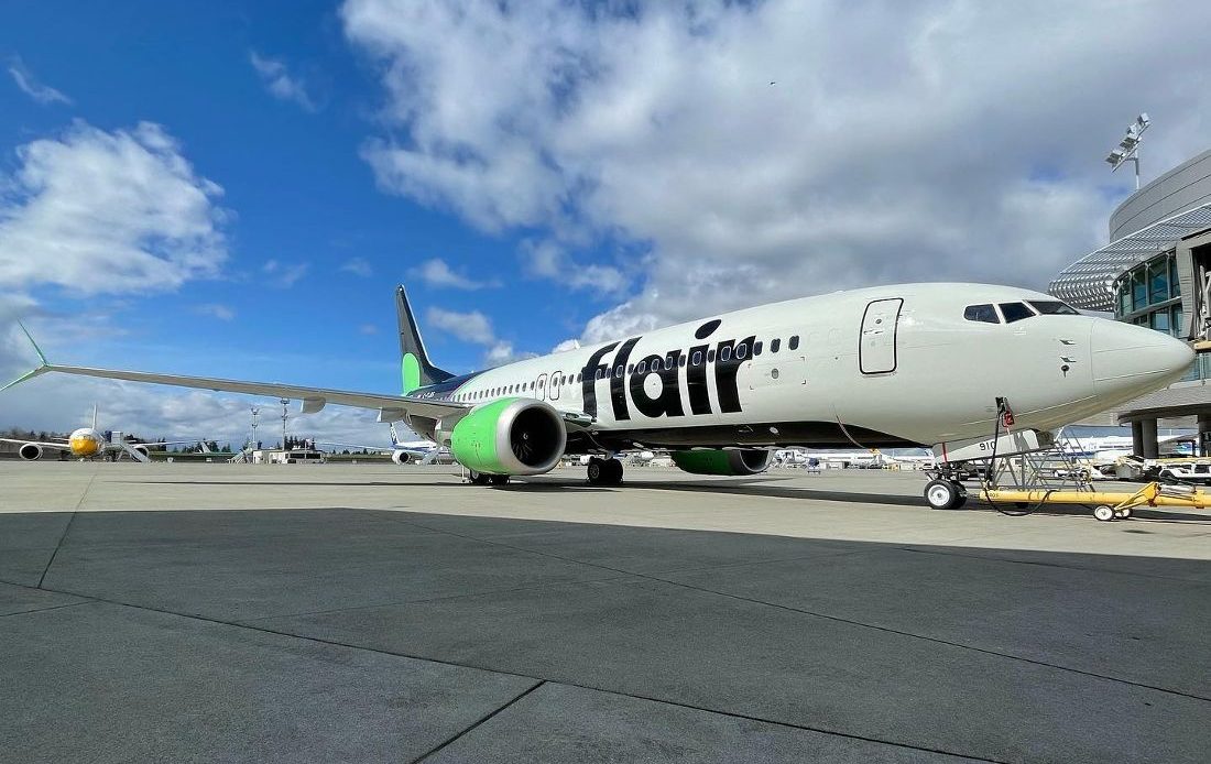 Flair Airlines logra un factor de terminación de vuelos del 100% para noviembre de 2023