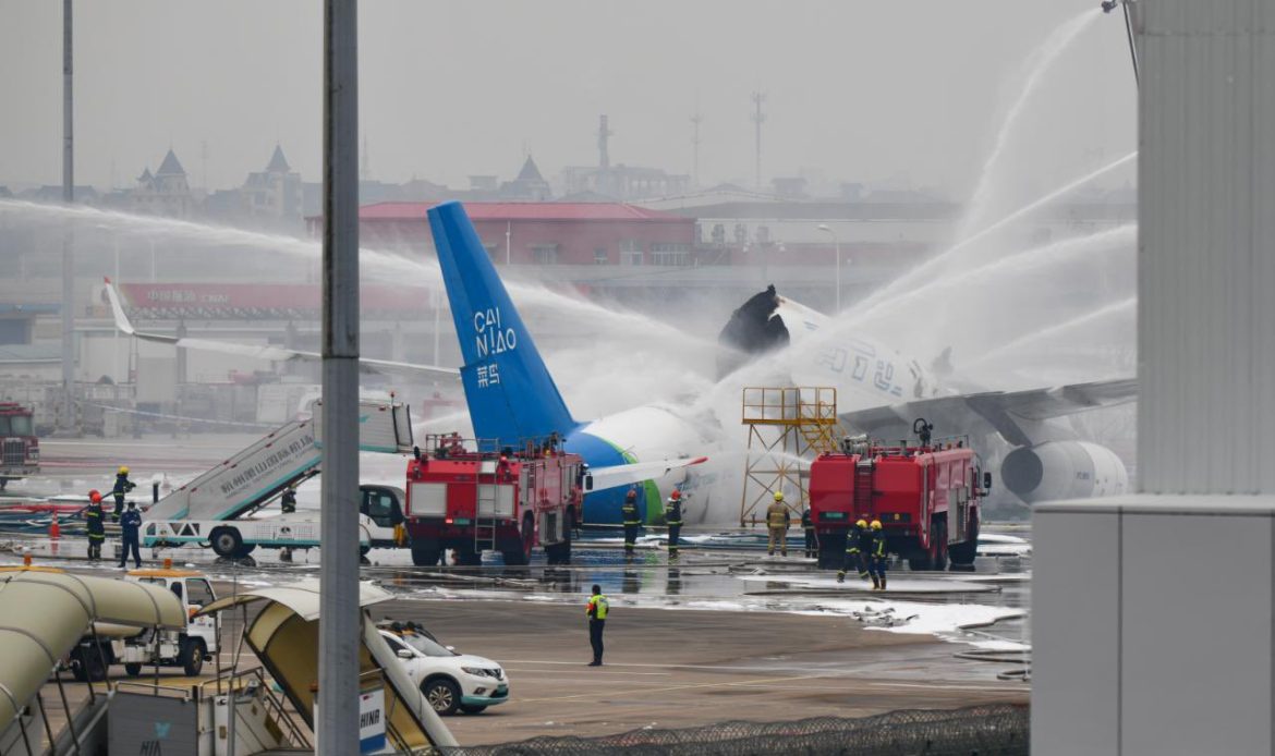 Se incendia Tupolev Tu-204F de Aviastar en China