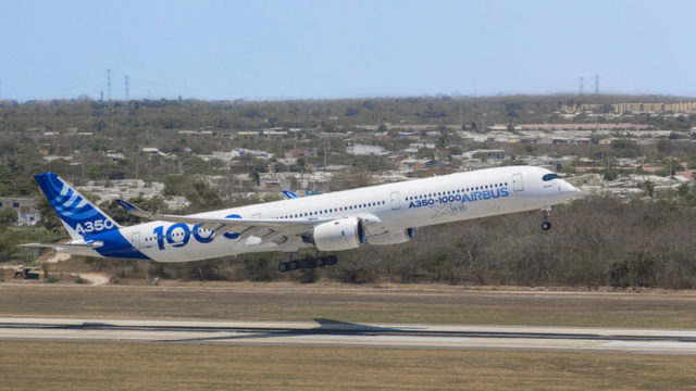El A350-1000 realizó pruebas en Latinoamérica