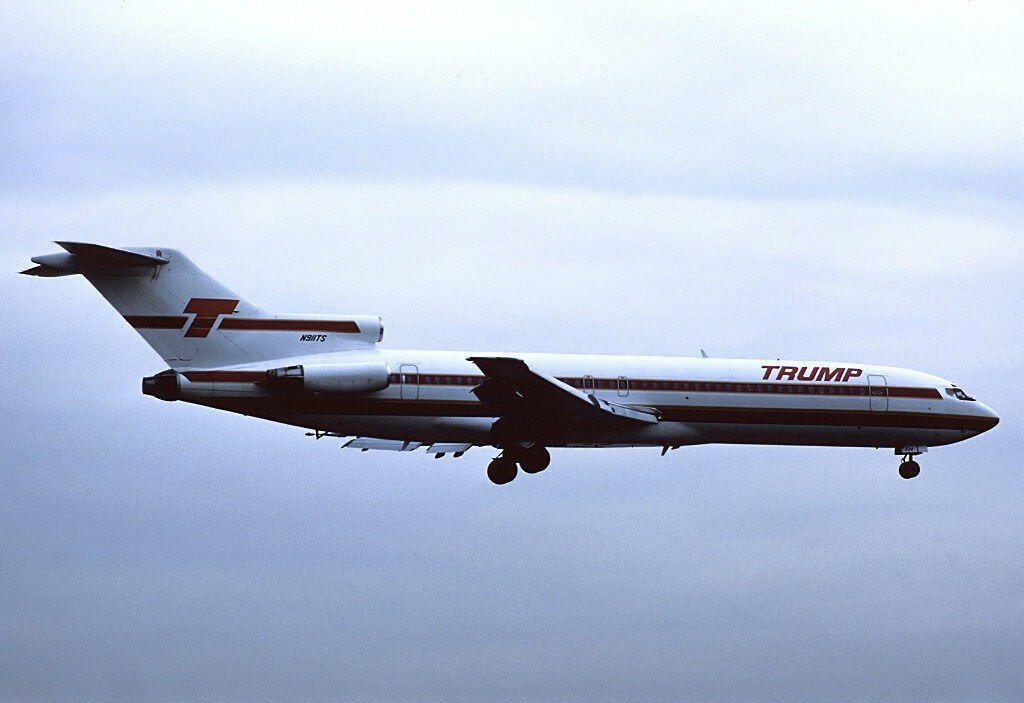 Un 727-200 de Trump Shuttle en 1989 (Foto: Felix Goetting)