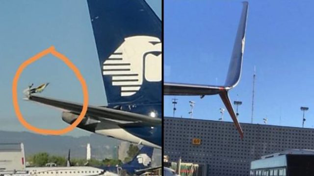 Dos aviones de Aeromexico tuvieron roce de alas en el AICM.