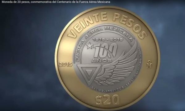 Puesta en circulación de la moneda conmemorativa del “Centenario de la Fuerza Aérea Mexicana”