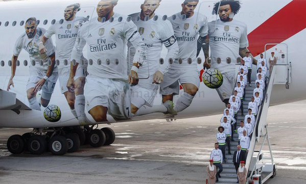 Emirates pinta A380 con imagen del Real Madrid