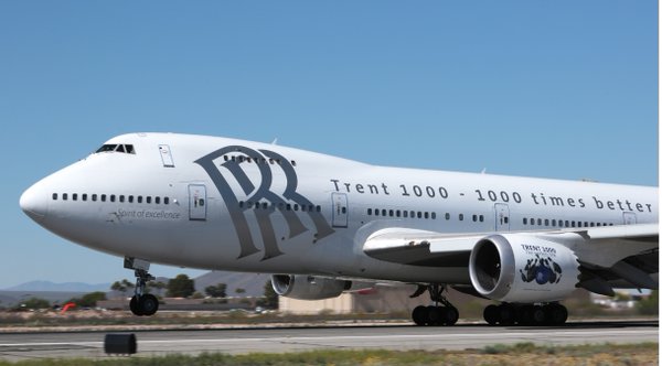 Nuevos motores Rolls-Royce Trent 1000 TEN vuelan por primera vez