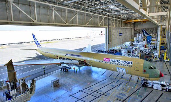 Finaliza ensamblaje de primer A350-1000