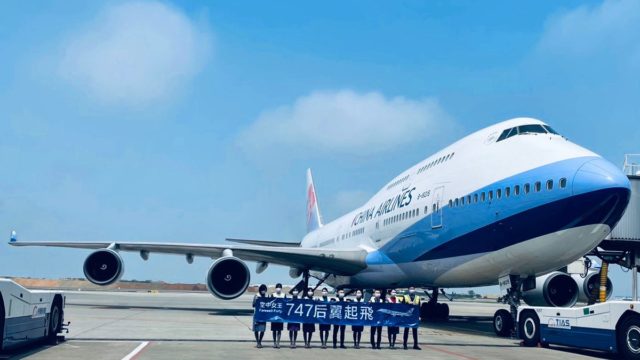 China Airlines retira al Boeing 747 con vuelo “a ninguna parte”