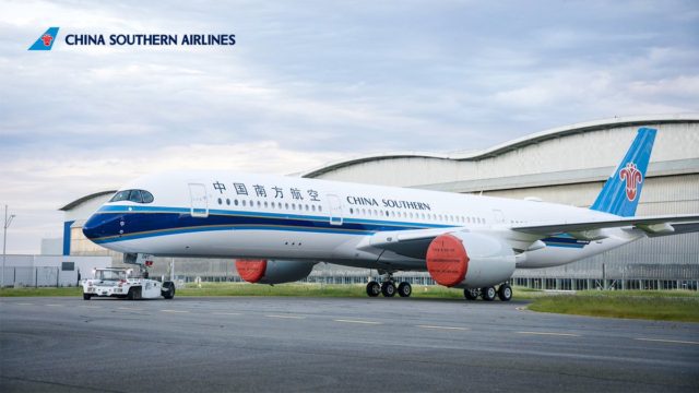 China Southern recibe su primer A350