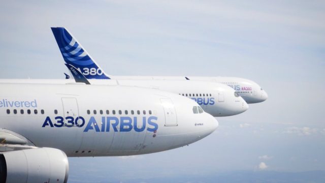 Ordenes y entregas de Airbus en octubre
