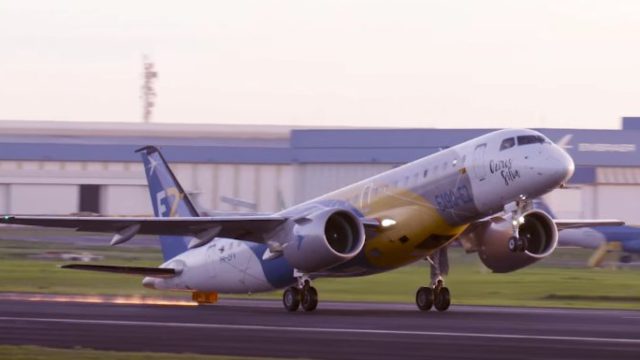 Embraer realiza pruebas de VMU con el E190-E2