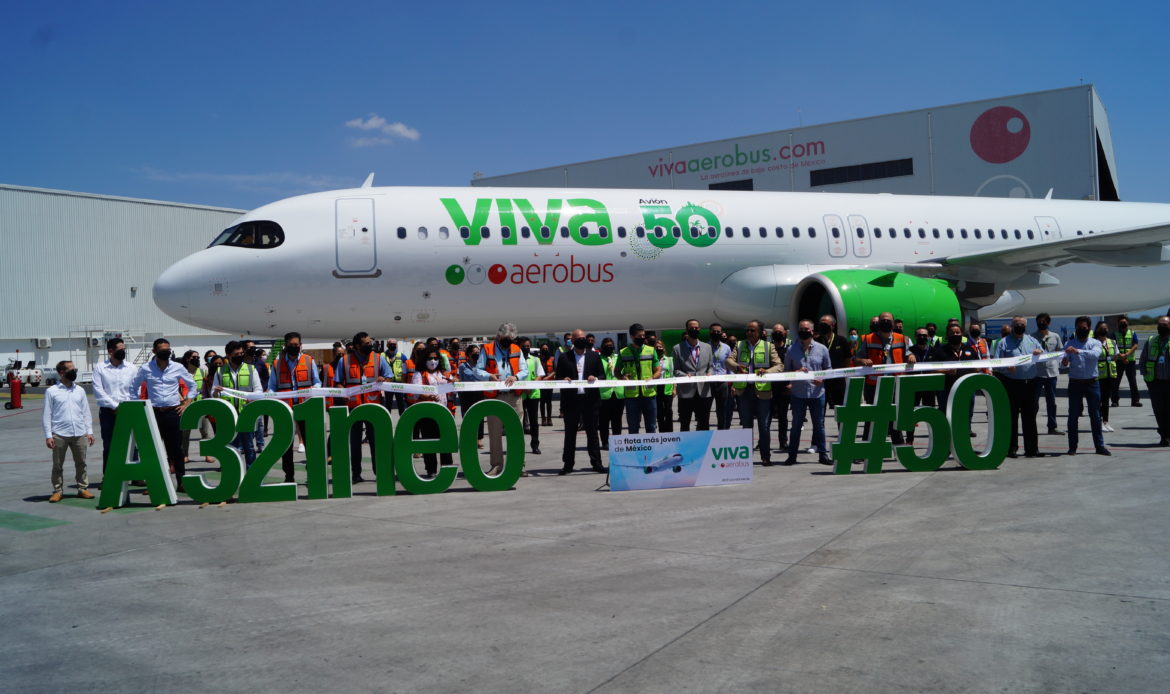 Recibe Viva Aerobus su aeronave número 50