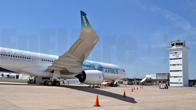 A330-900neo aterriza en Mérida para pruebas