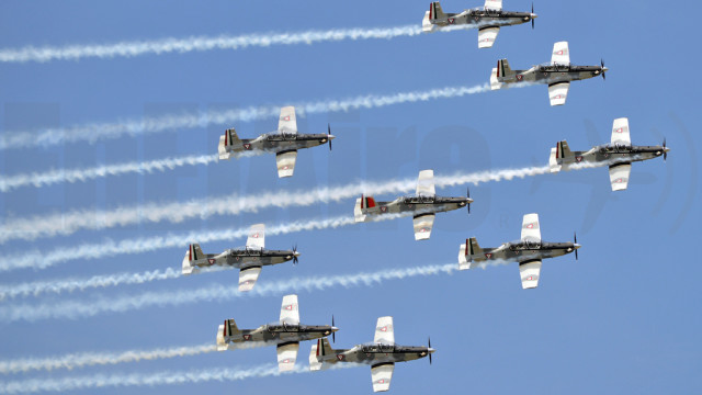 Galería: Ensayo previo a espectáculo aéreo de Fuerza Aérea Mexicana