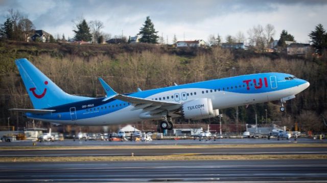 TUI recibe su primer Boeing 737 MAX