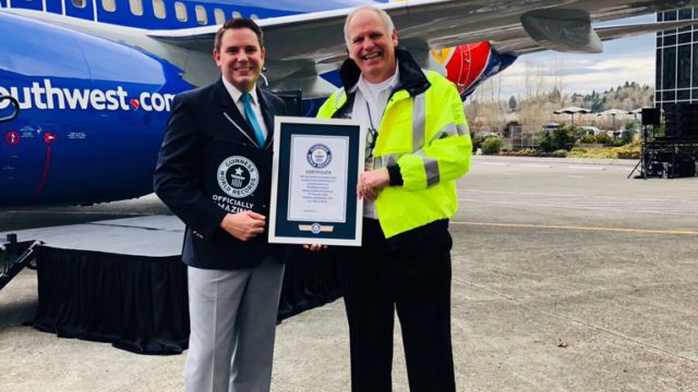 Boeing reconocido con Récord Mundial Guinness por 10,000 737
