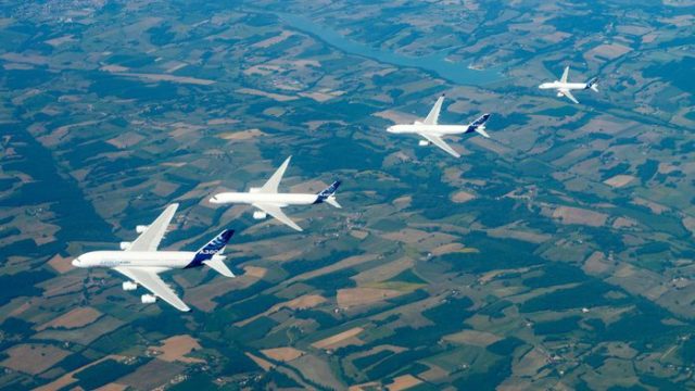 Airbus vende 5 aviones y entrega 54 en agosto