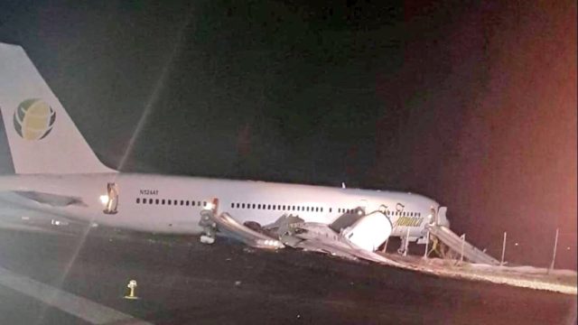 B757 de Fly Jamaica sufre excursión de pista en Guyana