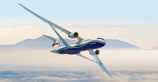 Boeing presenta nuevo diseño de ala transónica
