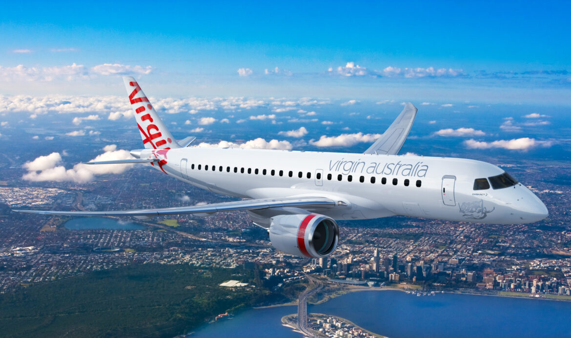 Virgin Australia realiza pedido por 8 Embraer E190-E2