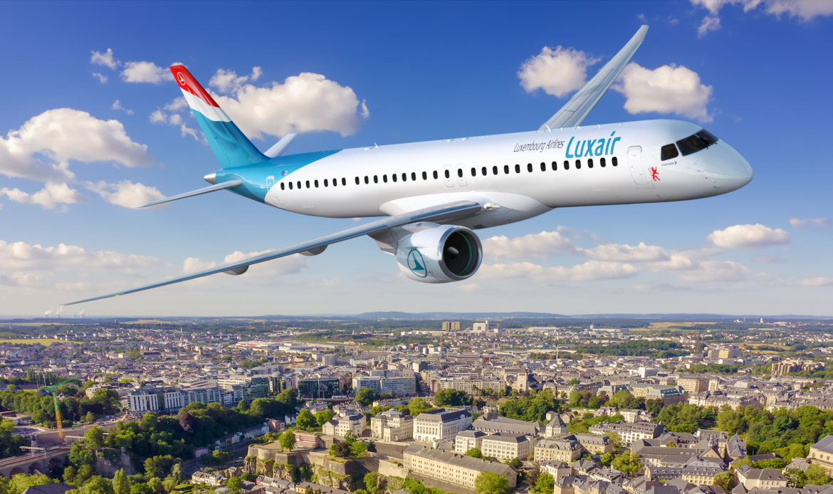 Luxair realiza pedido por cuatro E195-E2