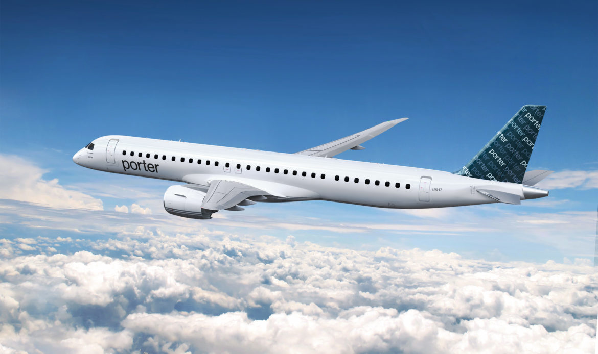 Porter Airlines anuncia primeras rutas con su Embraer E195-E2