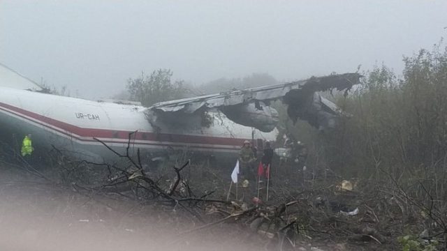 Antonov An-12 se accidenta en Ucrania