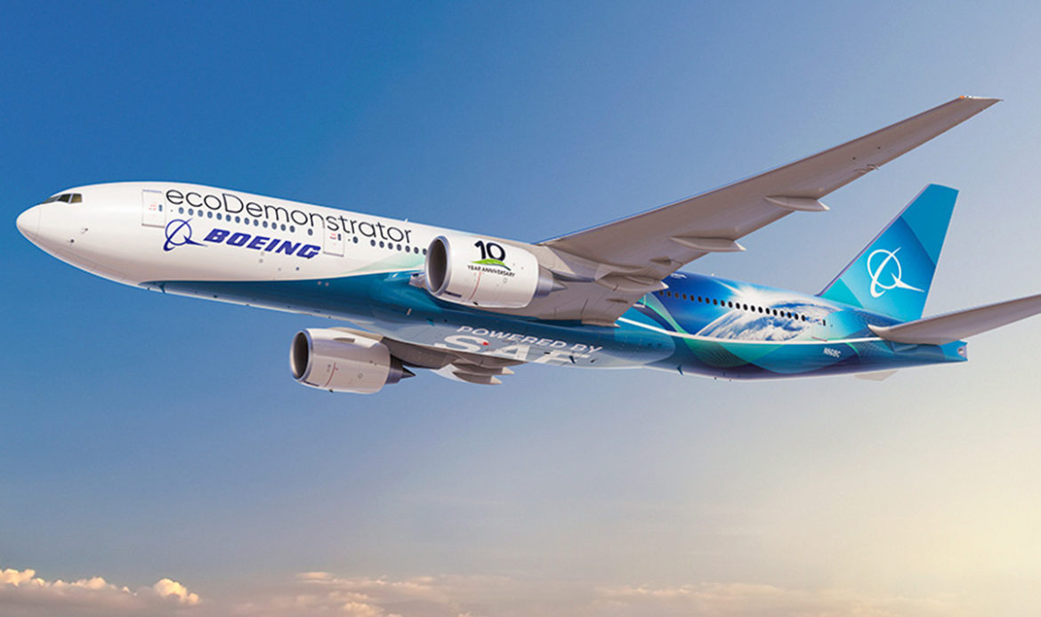 Boeing amplia su programa de pruebas de vuelo con el B777 ecoDemonstrator