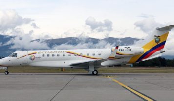 Presidente de Ecuador pone a la venta avión presidencial