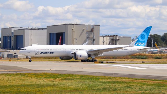 Tercer Boeing 777X realiza su primer vuelo de prueba