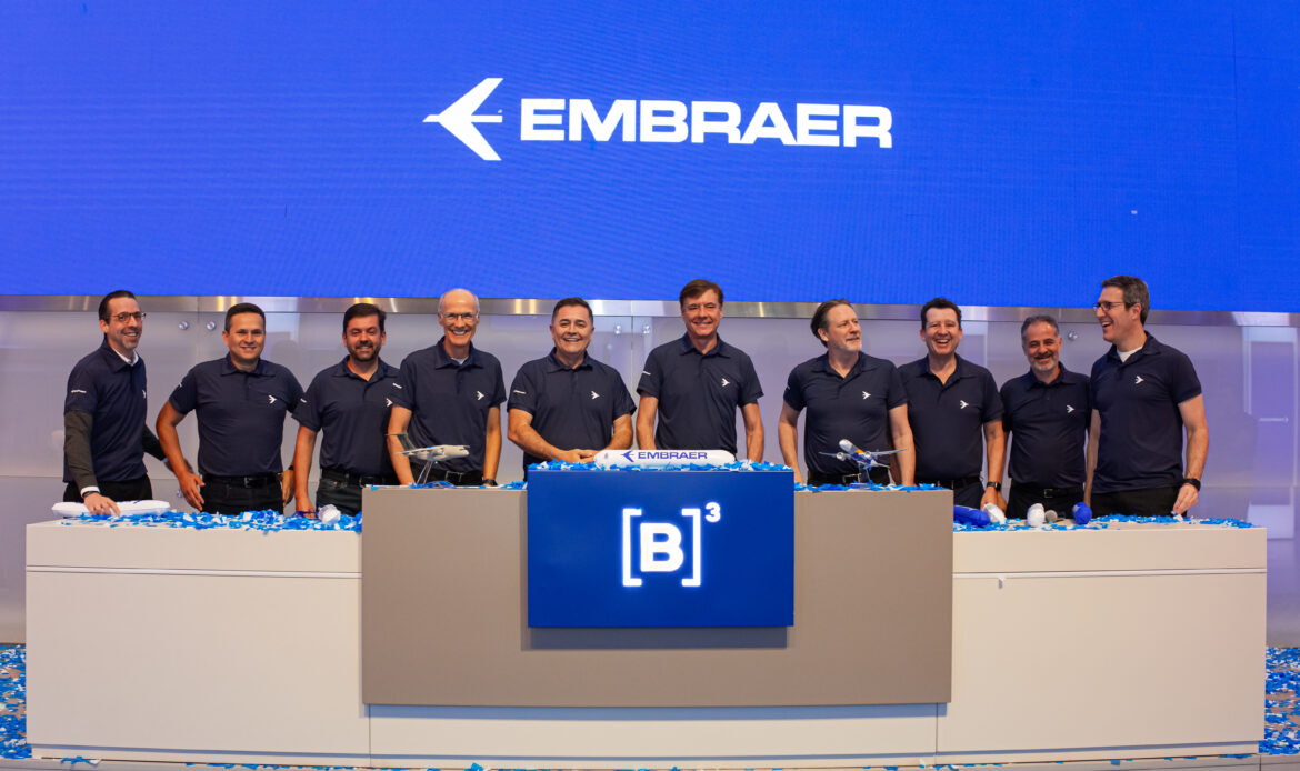 Embraer celebra con inversionistas su 55º aniversario