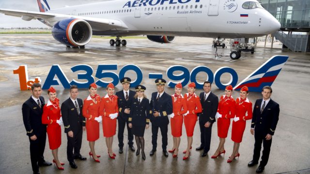 Aeroflot recibe su primer A350 XWB