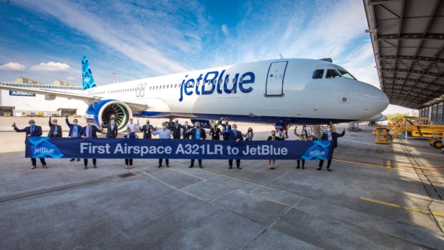 JetBlue recibe su primer Airbus A321LR