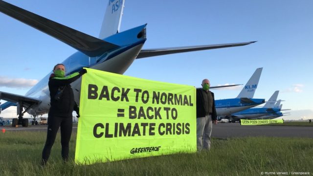Greenpeace presentará recurso legal para detener las ayudas económicas estatales a KLM