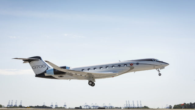 Gulfstream realiza el primer vuelo de prueba del G700 con cabina de pasajeros 100% instalada