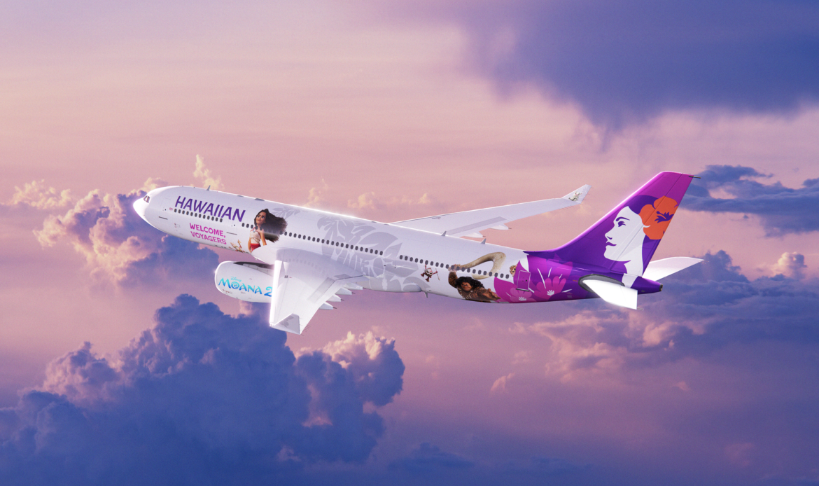 Hawaiian Airlines revela nuevo livery de Moana