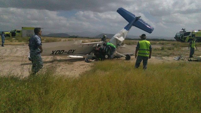 Se accidenta Cessna de escuela en La Paz