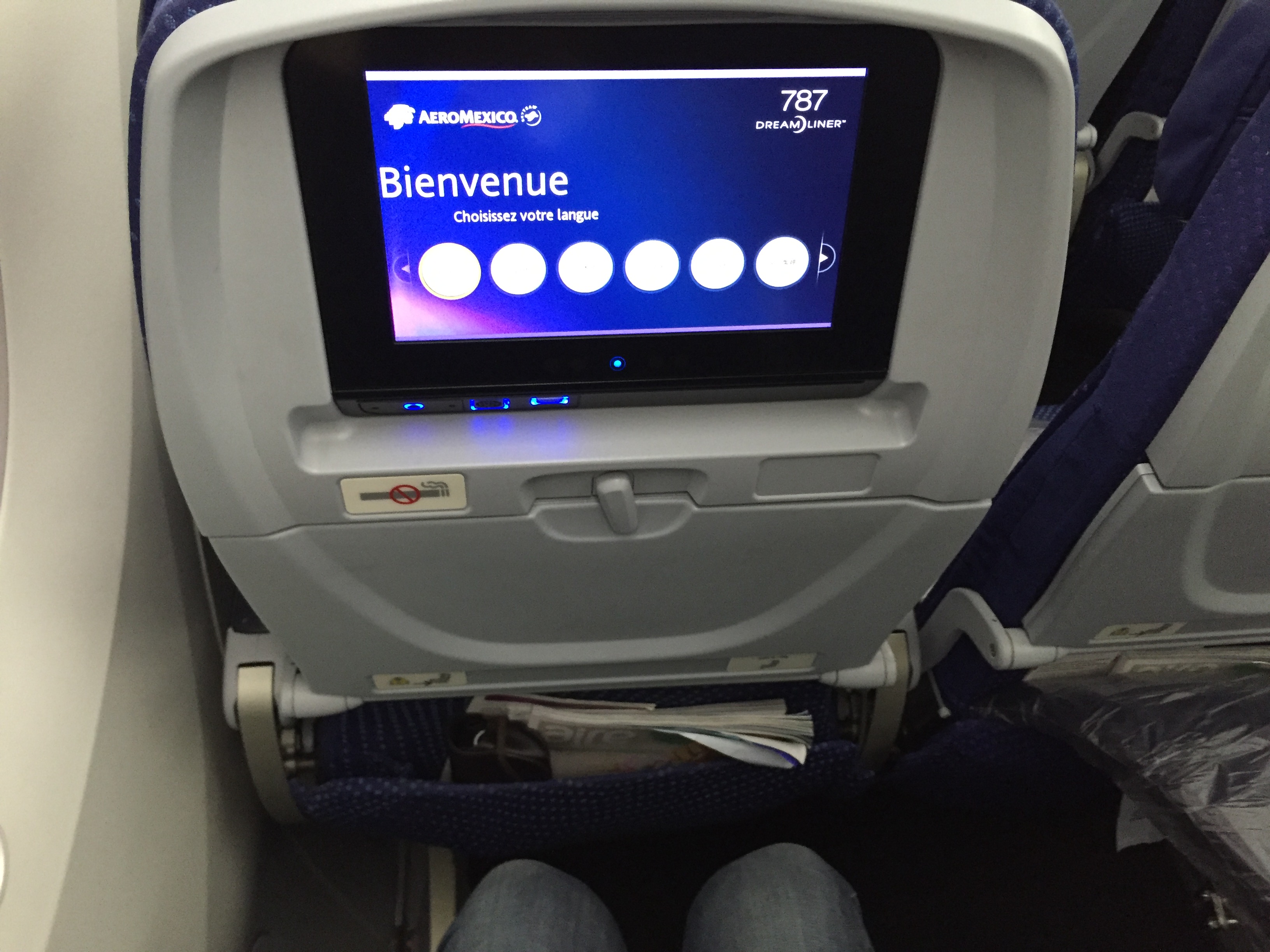 El 787 Dreamliner, tiene un moderno sistema de entretenimiento a bordo de última generación: El panasonic eXlite